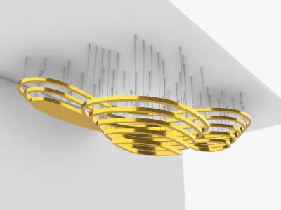Pendant Ceiling Light 01 3D model