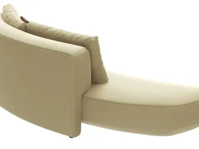 Audrey curved sofa by Massimo Castagna 3D model