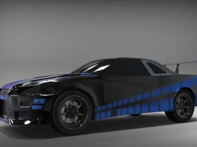 Nissan Skyline GT R34 3D model