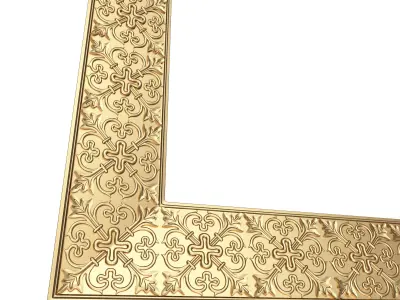 Classic Frame 025 Low-poly 3D model