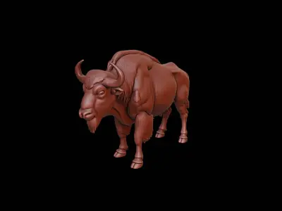 Bison Animal Sculpture 3D print model purchase