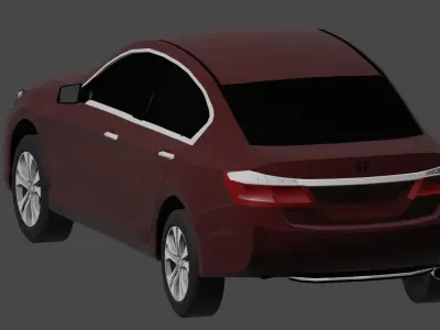 2015 Honda Accord LX  Low-poly 3D model