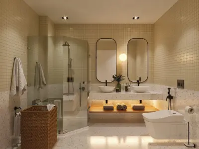 Bathroom scene 3D model