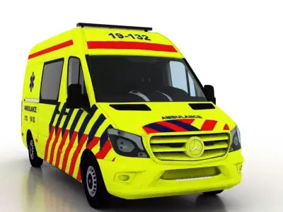Mercedes Benz Sprinter L2H2 2015 Netherlands Ambulance 3D model