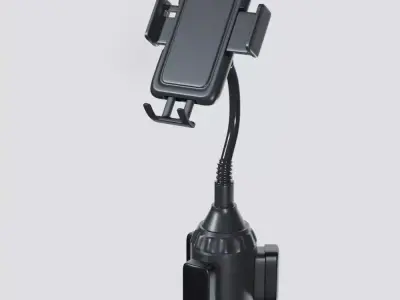 Car Cup Holder Phone Mount 3D model