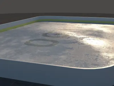 Ice Rink Low-poly 3D model