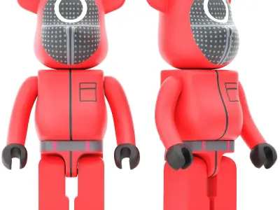 Medico bearbrick squid game quard 3D model
