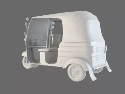 toktok rickshaw taxi 3D model 3D model