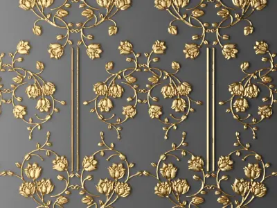 Stucco decor 3D 3D model