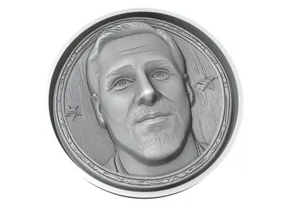 Gonzalo Higuain Footballer Medallion 3D print model