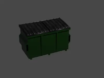 Garbage bin Free 3D model purchase