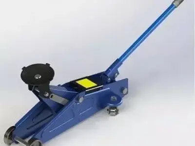 Hydraulic Floor Jack Trolley Jack SolidWorks  3D model