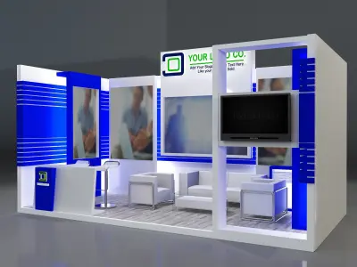 Booth Exhibition Stand a320 3D model