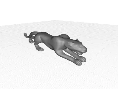 Mosaic glass Tacoma Panther  3D model