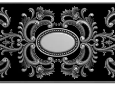 door 3D model dragonfly design greeting card 3D print model