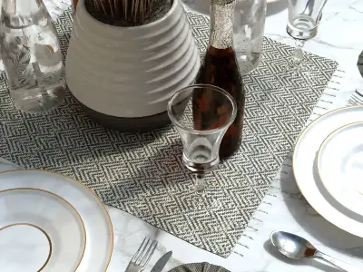 Tableware set 159 3D model