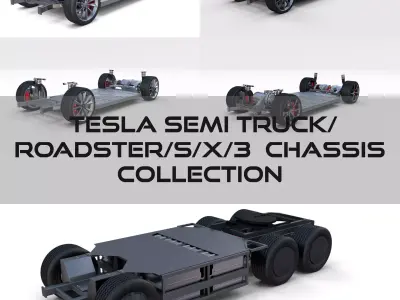 Tesla Chassis Pack Semi Roadster Model S X 3  3D model