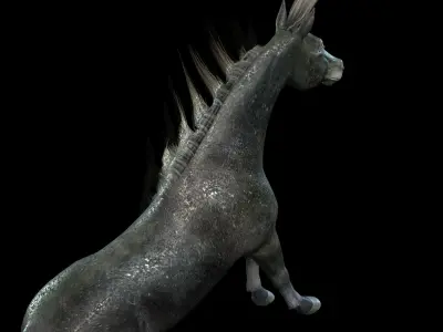 ARABIAN HORSE PUREBLOOD WILD WORLD PONY 2 GREY Low-poly 3D model