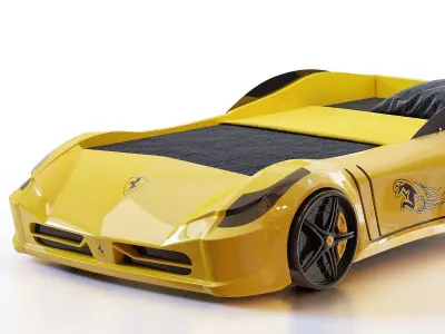 Racing Ferrari Car Bed Model for kids 3D model