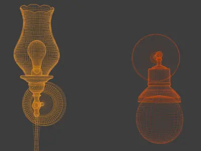 Wall Light 3D Model Collection 3D model