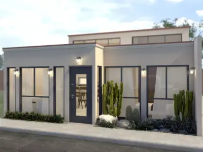 CASA AMUEBLADA  render INTERIOR Y EXTERIOR 3D model
