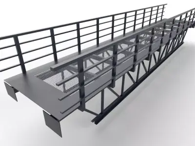 Bridge Plartform M01 Low-poly 3D model