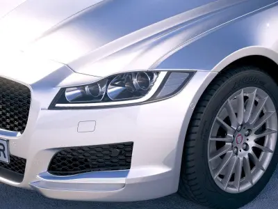 Jaguar XF Sportbrake Pure 2018 3D model