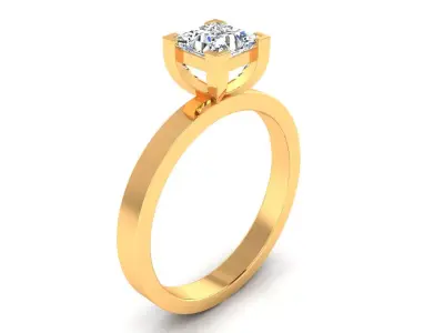 Ring M175 The luxury female ring with gems wedding 3D print model