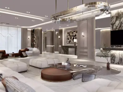 sketchup living room  3D model