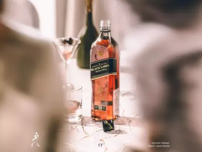Johnnie Walker Black Label Bottle 3D model