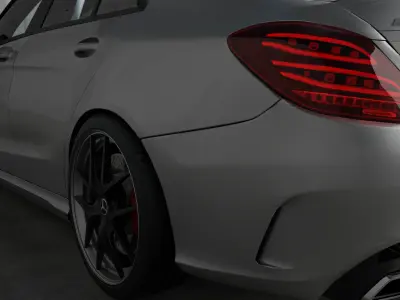 Mercedes C63 S AMG 3D model