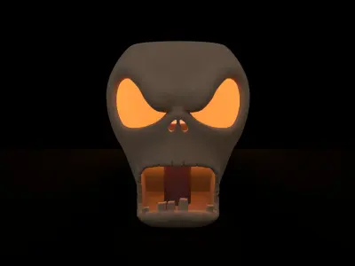 Halloween Skulls for candle 3D print model