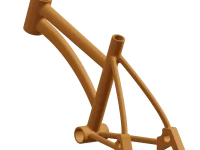Plastic Bike Frame Toy 3D model