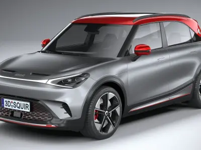 Smart 1 Brabus 2023 3D model