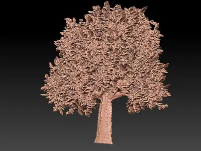 3D TREE golden 3D model