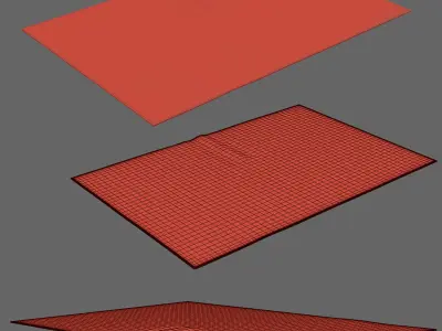 Meredith Black Rug 3D model