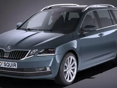 Skoda Octavia Combi 2017 3D model