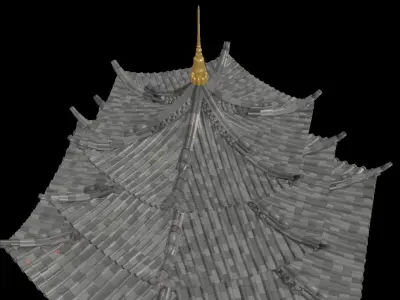 Chinese pavilion 3D model
