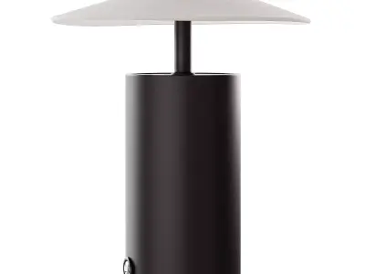 Zara Home table lamp with paper shade 3D model