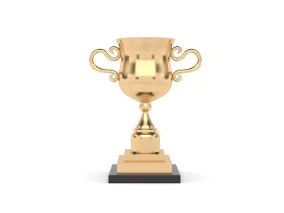Cups Trophy 3D model 6