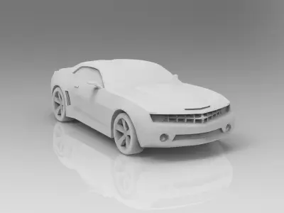 Chevrolet Camaro low poly Low-poly 3D model