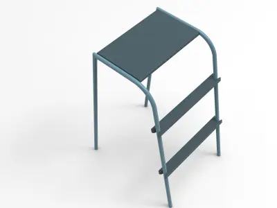 Ola Kitchen Ladder Low-poly 3D model