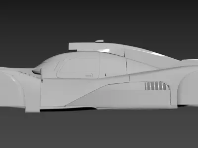 Peugeot 9X8 Le Mans Hypercar Monza WEC 2022 3D print model