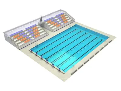 Arena pool 3D model