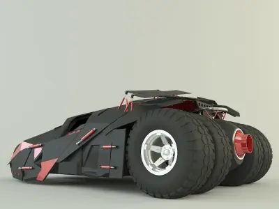 Batmobile car 3D model