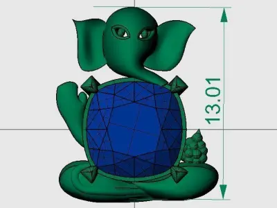 FASION  PENDANT 3D model 2