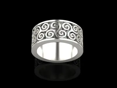 celtic knot ornament ring  3D print model