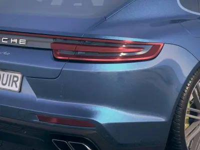 Porsche Panamera Turbo 2017 desert studio  3D model