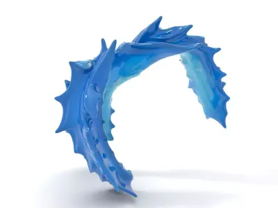 Cerulean Spiky Bracelet model pack Texture