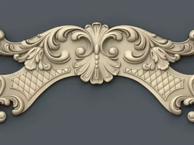 Decor 4 ornate corbel 3D print model